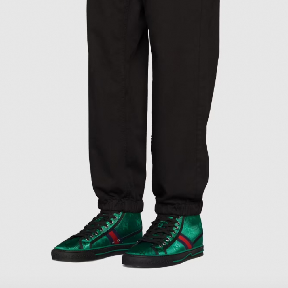 Giày Gucci Off the Grid Gucci Tennis 1977 Green Red 675113-H9H80-3262 - Ảnh 6