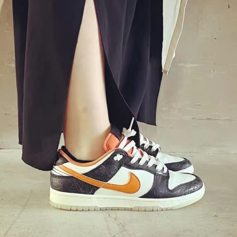 Giày Nike Dunk Low PRM GS 'Halloween' DO3806-100 - Ảnh 5