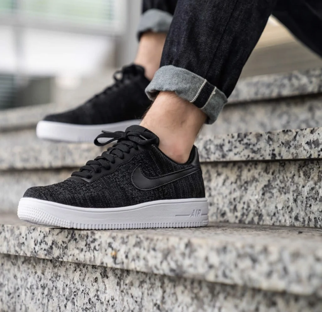 Giày Nike Air Force 1 Flyknit 2.0 'Black Anthracite' CI0051-001 - Ảnh 7