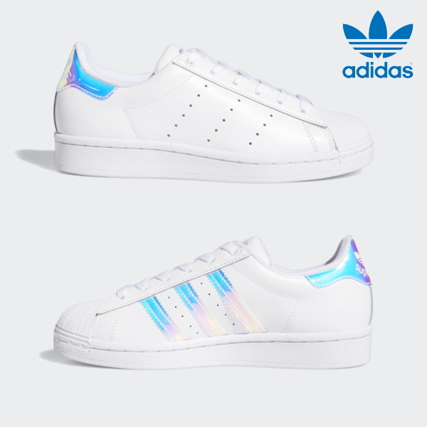 Giày Adidas Superstar J 'White Iridescent' FX7594 - Ảnh 2