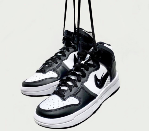 Alternative view of Giày Nike Dunk High Rebel 'Black White' DH3718-104