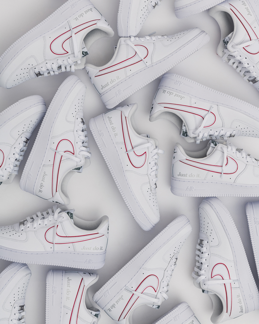 Giày Nike Air Force 1 Low Just Do It White Red DQ0791-100 - Ảnh 2