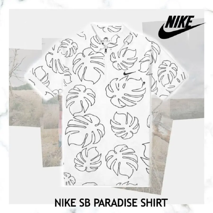 Áo Nike SB Paradise Woven Men’s Skate Polo Shirt CI7193-100 - Ảnh 5