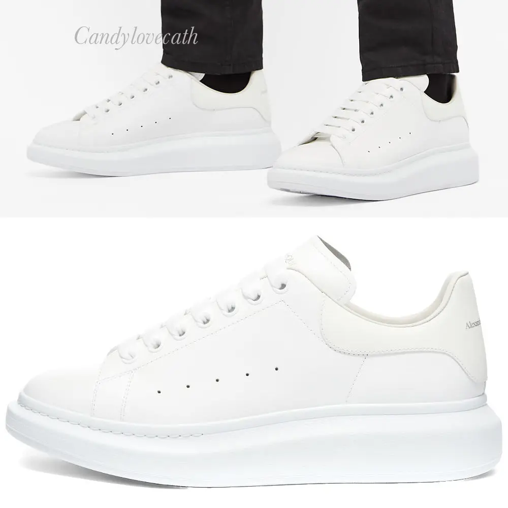 Alternative view of Giày Alexander McQueen Oversized Sneaker 'White' 662652-WIA4M-9000