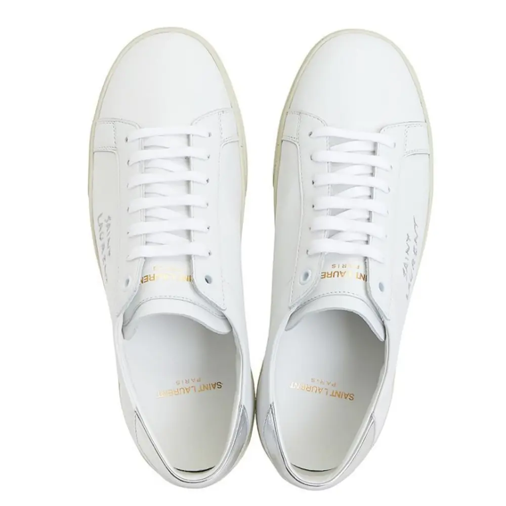 Giày Saint Laurent Court Classic SL06 Embroidered 'White' 611352-00NA0-9085 - Ảnh 5