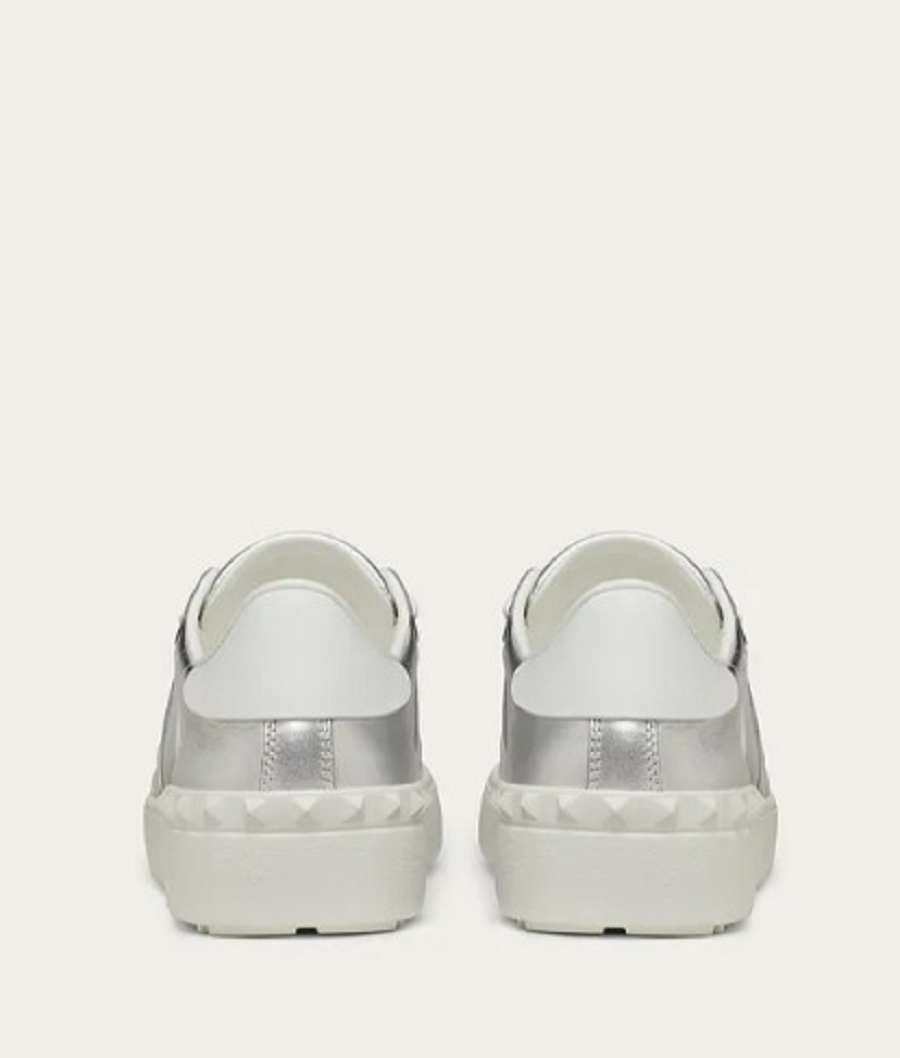 Giày Valentino Open Metallic Leather Sneakers UW2S0781ASZAB5 - Ảnh 5