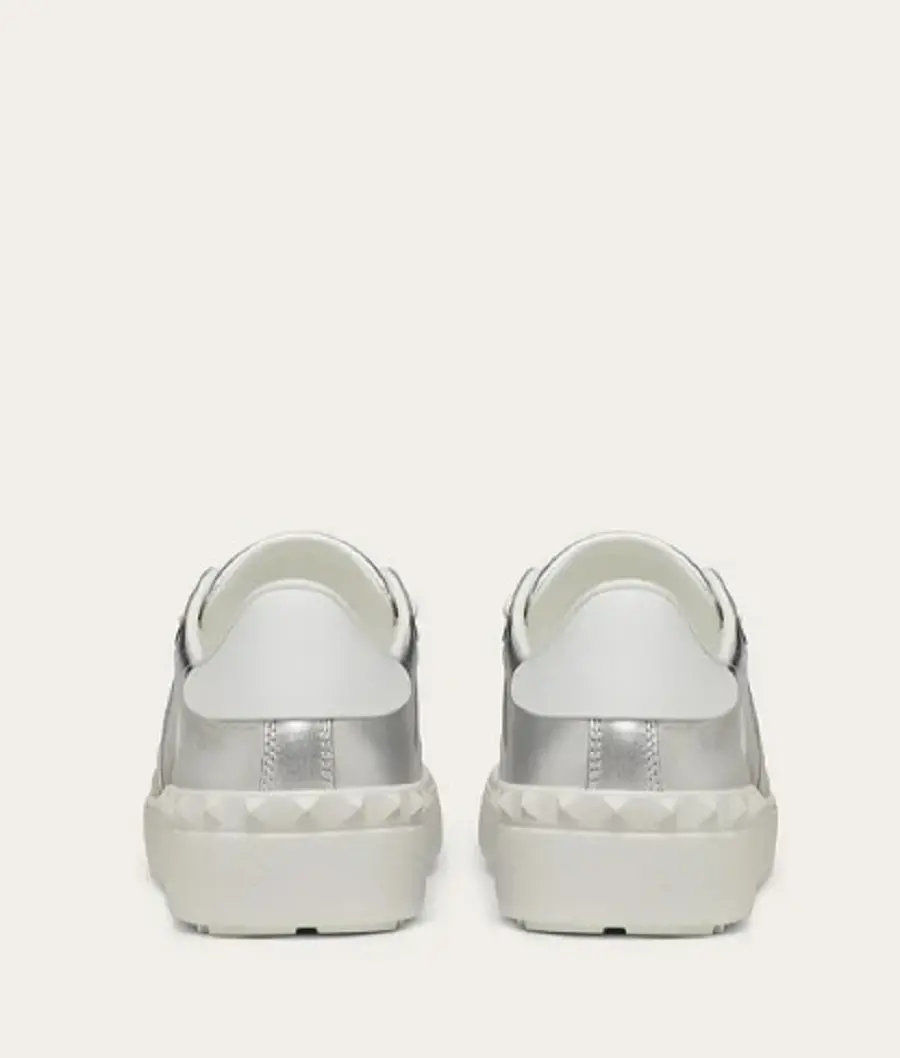 Giày Valentino Open Metallic Leather Sneakers UW2S0781ASZAB5 - Ảnh 5