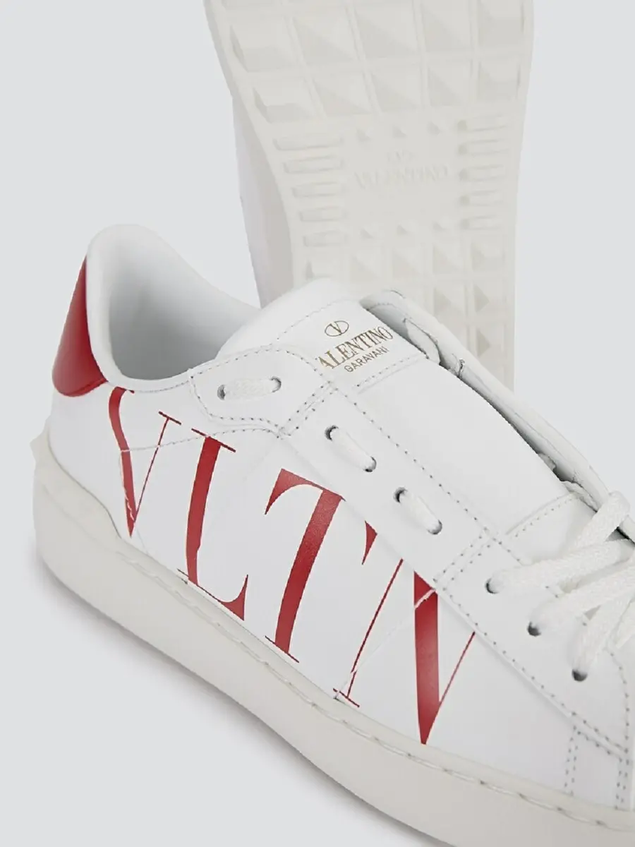 Giày Valentino Open Sneaker In Calfskin Leather WW2S0781XZUKR5 - Ảnh 5
