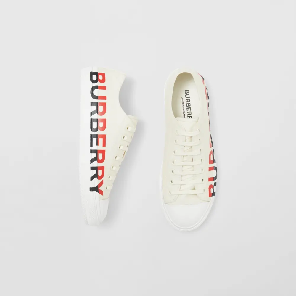Giày Burberry Contrasting Logo White 80342521 - Ảnh 3
