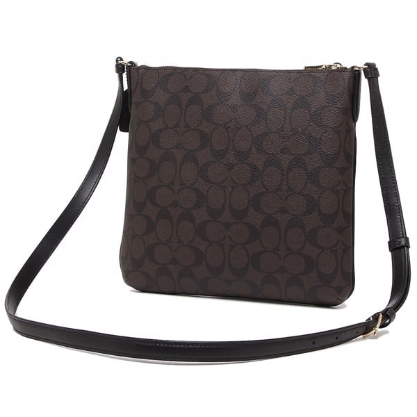 Túi Coach Rowan File Bag 'Brown Black' C1554 IMAA8 - Ảnh 4