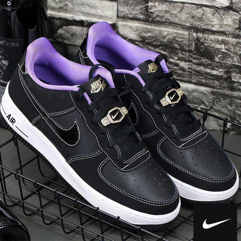 Giày Nike Air Force 1 Low World Champ 'Black Purple' DQ0300-001 - Ảnh 3