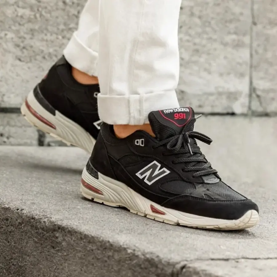 Alternative view of Giày New Balance 991 Made In England ‘Black Red’ M991NKR