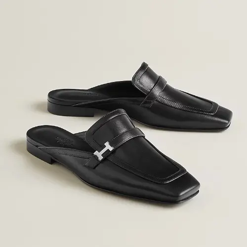 Giày Hermes Square Toe Casual Street Style 'Black' H231054Z-02390 - Ảnh 3