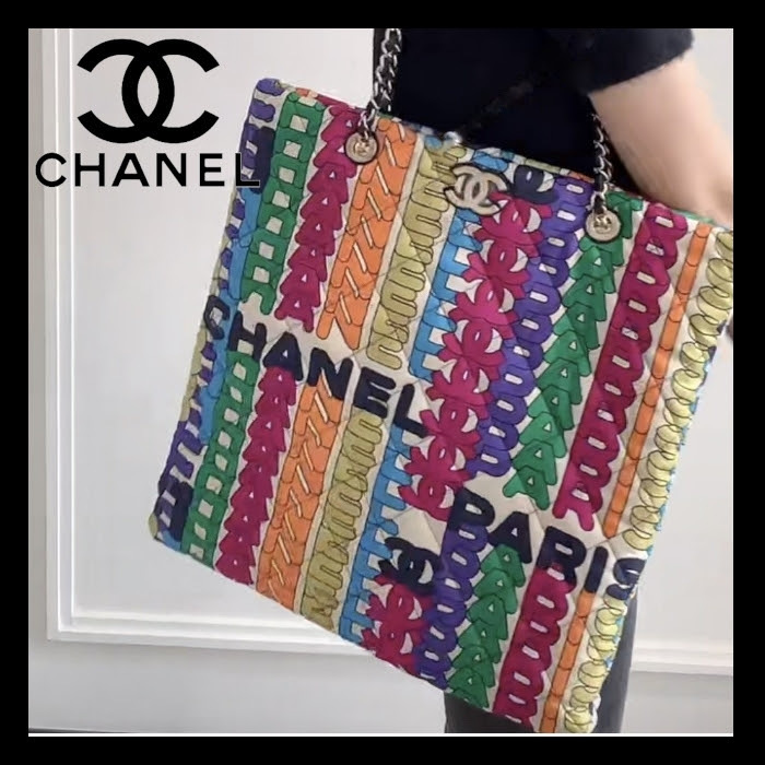 Túi Chanel Printed Fabric Metal 'Multicolor' AS2896-B06996-NF993 - Ảnh 3