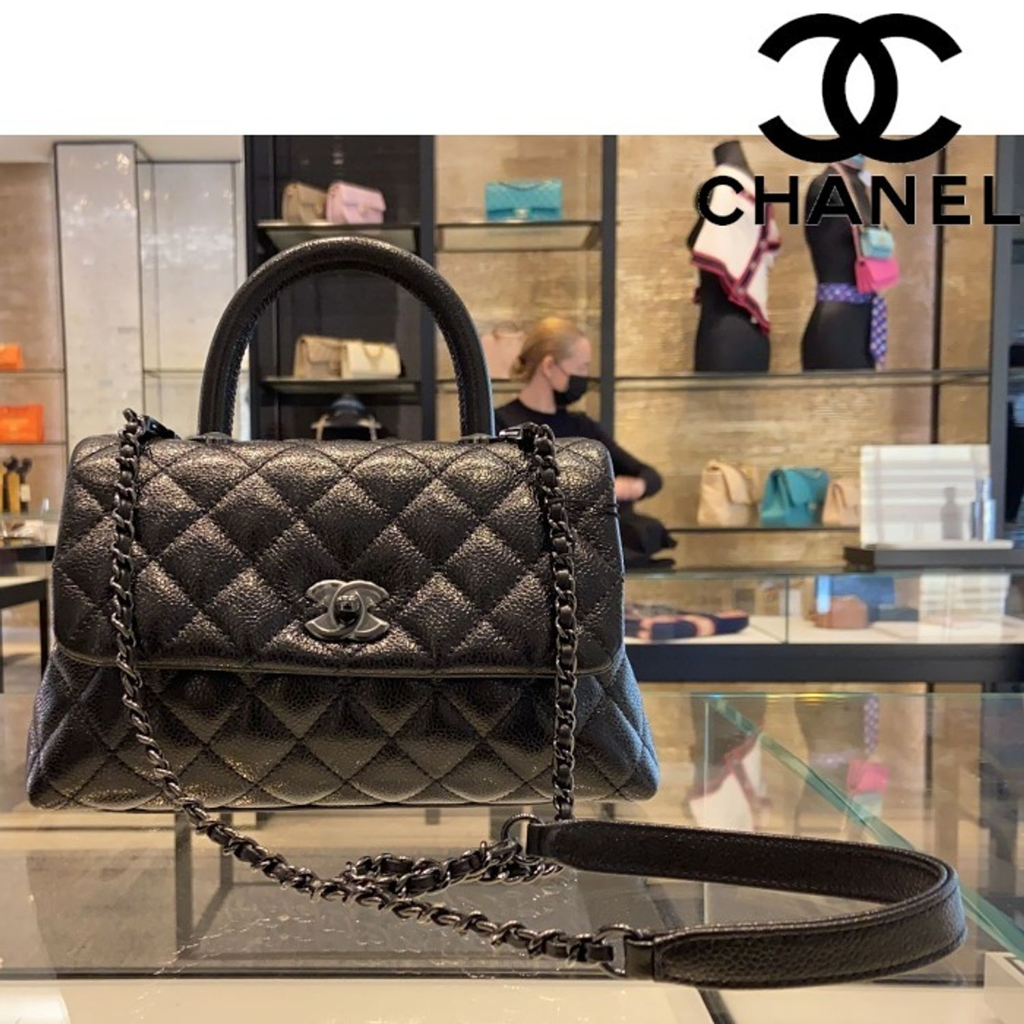 Túi Chanel Small Coco Handle Bag 'Black' A92990-B03403-94305 - Ảnh 2
