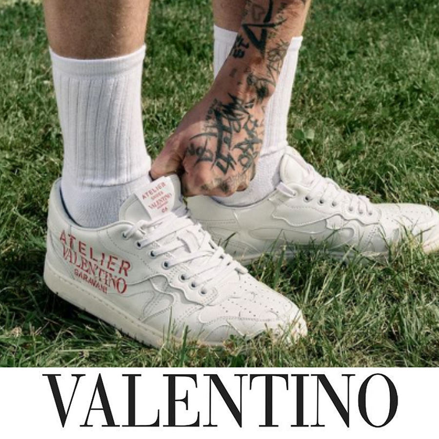 Giày Valentino Atelier 07 Low 'White Camo' WY2S0E73BMH0BO - Ảnh 4