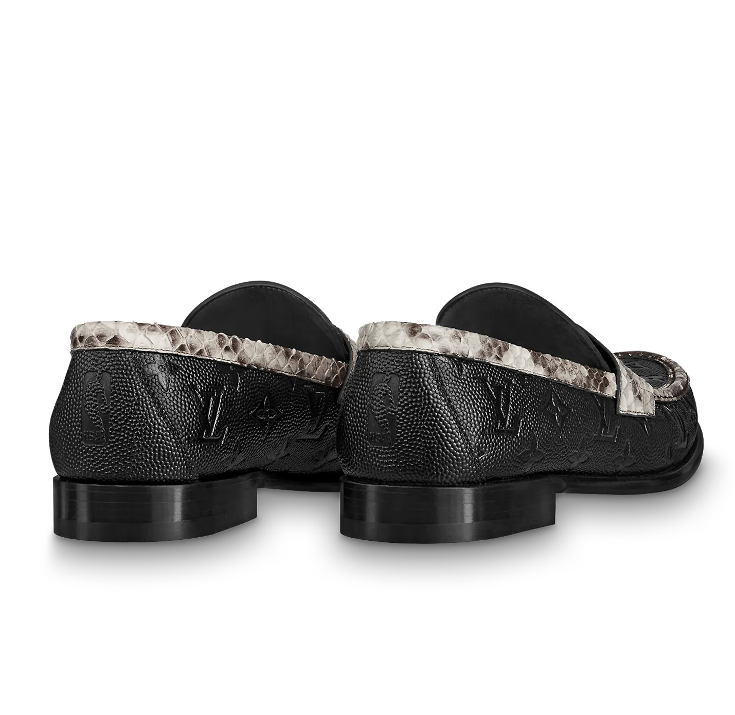 Giày Louis Vuitton Lvxnba Lv Loafers Black 1A90AN - Ảnh 4