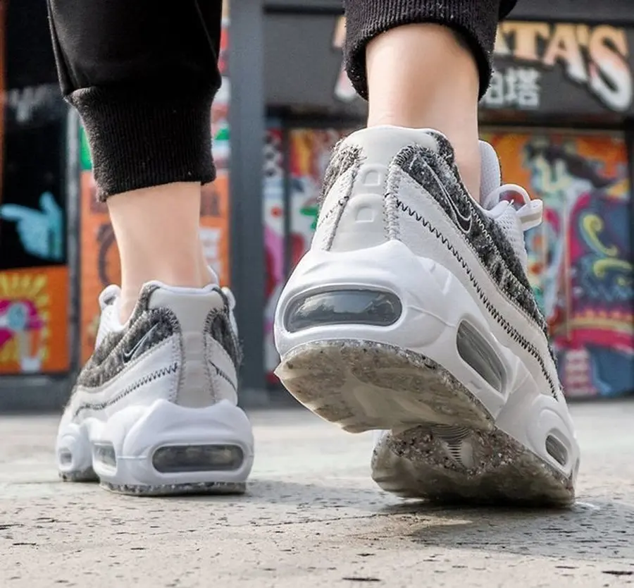 Giày Nike Air Max 95 Wmns 'Crater SE White Black' CV8830-100 - Ảnh 5