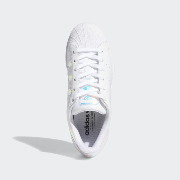 Giày Adidas Superstar J 'White Iridescent' FX7594 - Ảnh 8