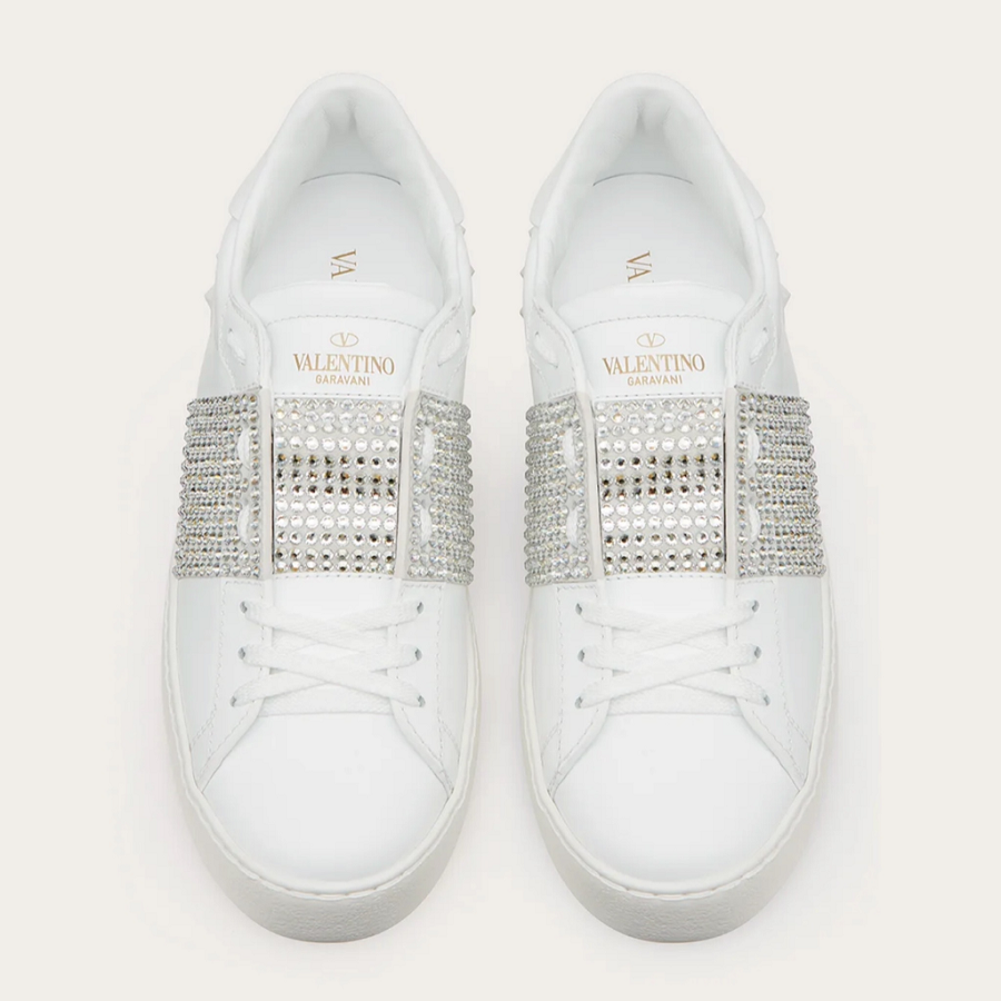 Giày Valentino Wmns Open Sneaker 'White Crystals' WW2S0781ZZCE42 - Ảnh 6