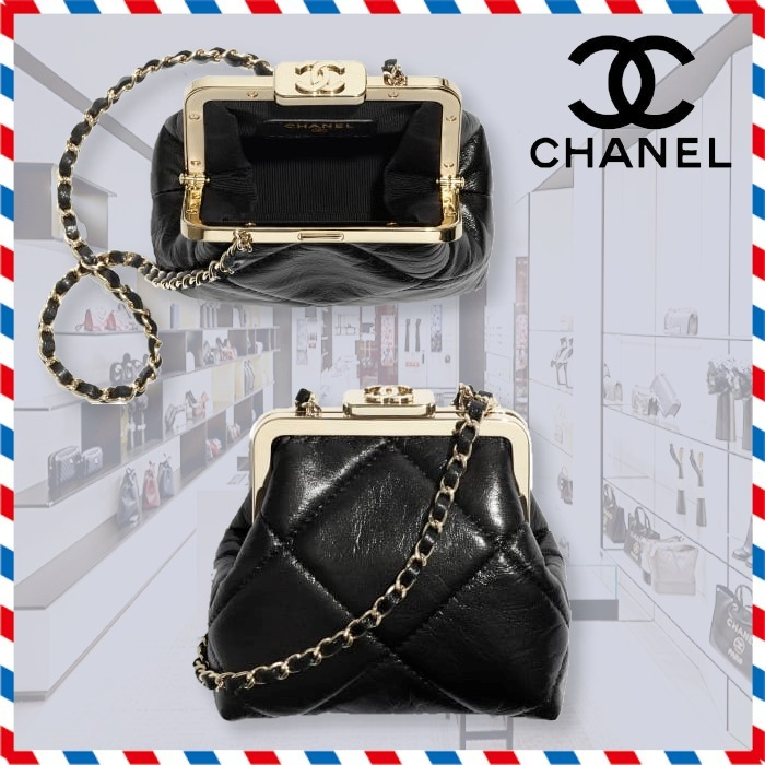Túi Chanel Small Clutch With Chain 'Black' AP1555-B03941-94305 - Ảnh 3