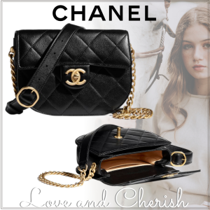 Alternative view of Túi Chanel Mini Messenger Bag Calfskin 'Black' AS2484-B05522-94305