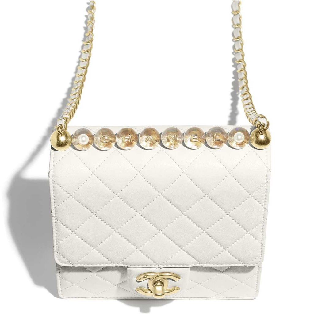Túi Chanel Flap Bag Goatskin 'White' AS0584-B02873-10601 - Ảnh 2