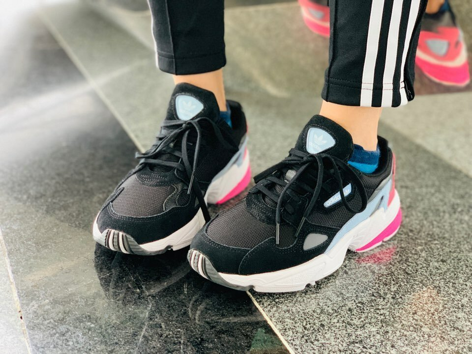 Giày Adidas Wmns Falcon 'Black Pink' EG2864 - Ảnh 4