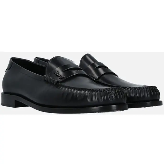 Alternative view of Giày Saint Laurent Logo Plaque Loafer 6304741VUVV1000