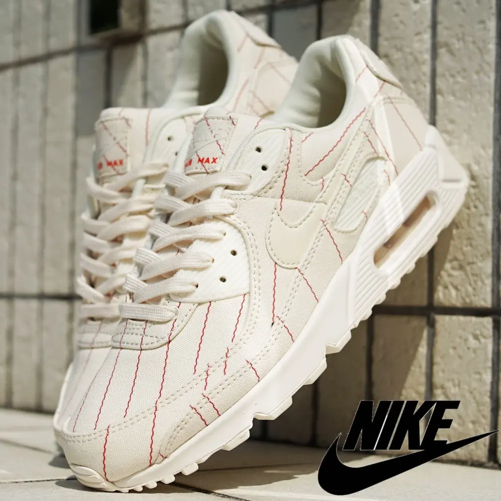 Alternative view of Giày Nike Air Max 90 'Pinstripes - Natural Chili Red' CZ5593-100