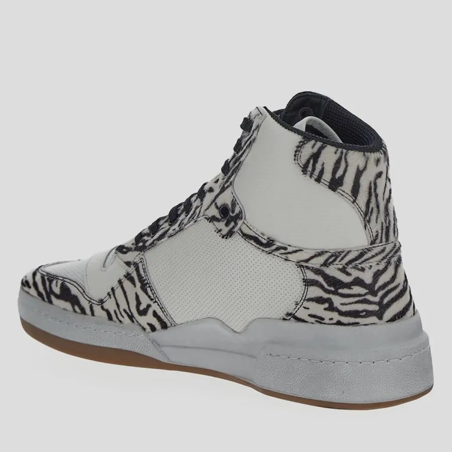 Alternative view of Giày Saint Laurent SL/24 Mid-top 'Zebra' 713857AAAXE2039