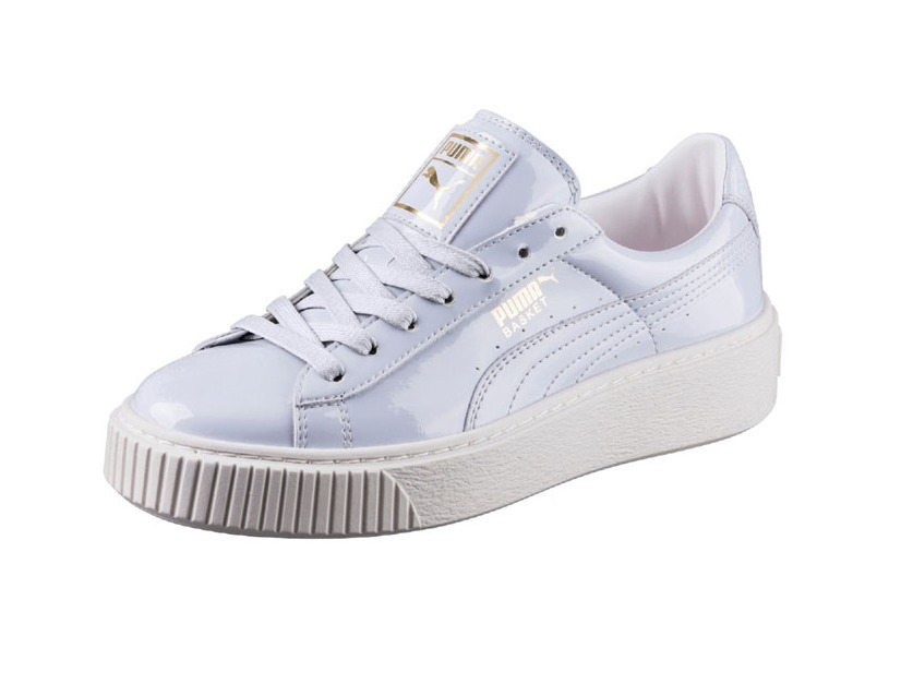 Giày Puma Basket Platform Patent Halogen Blue 363314-01 - Ảnh 3
