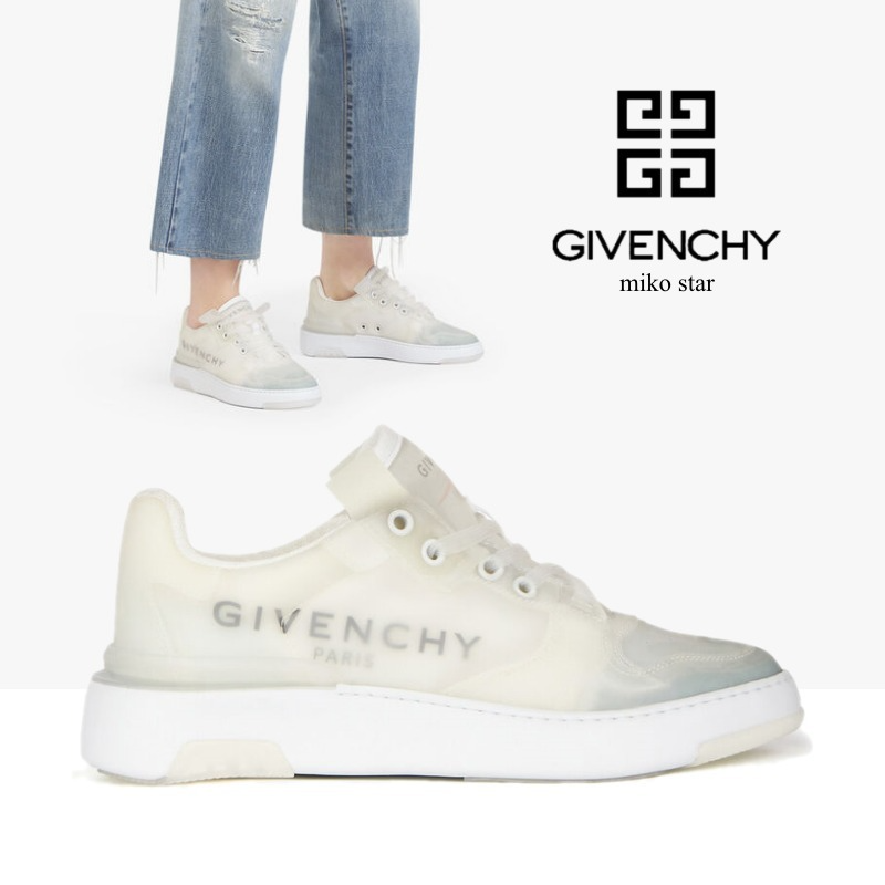 Giày Givenchy Transparent Wing Low Top Sneakers Maniaon BE0010E0PD-100 - Ảnh 7