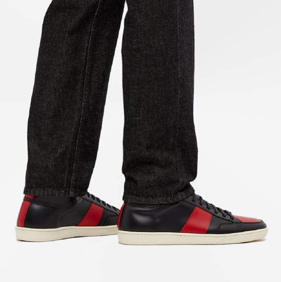 Giày Saint Laurent Court Classic SL 10h 'Black Red' 4180260MP301074 - Ảnh 2