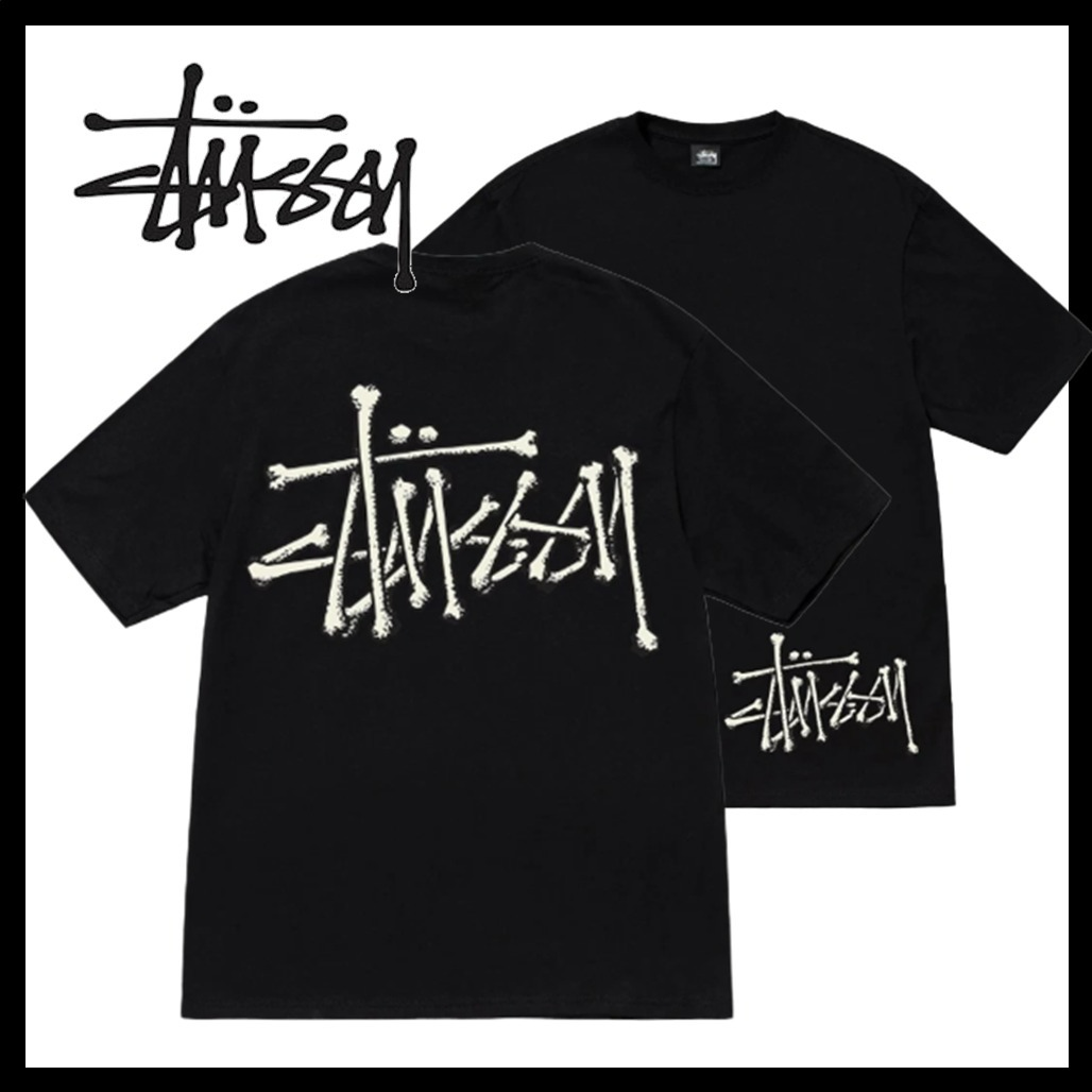 Áo Stussy Bones Stock T-Shirt 'Black' - Ảnh 3