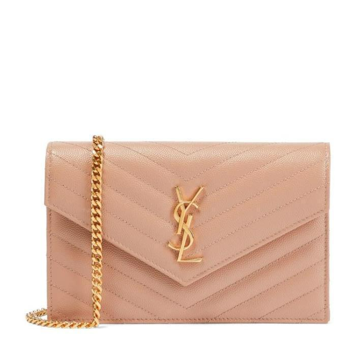 Túi SAINT LAURENT CASSANDRE QUILTED CHAIN WALLET 695108BOW019830 - Ảnh 5