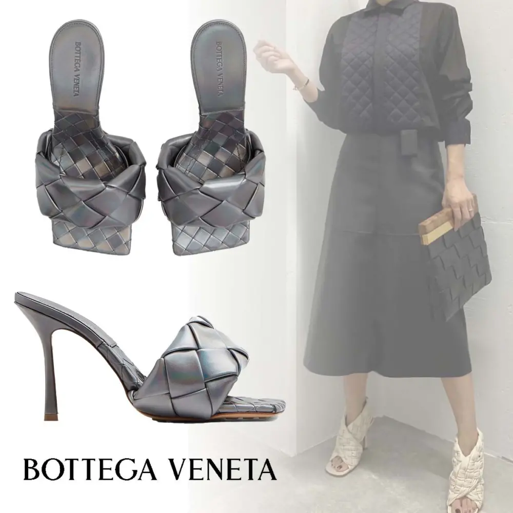 Giày Cao Gót Bottega Veneta Lido Mule 'Oyster' 608854V1AH01258 - Ảnh 5
