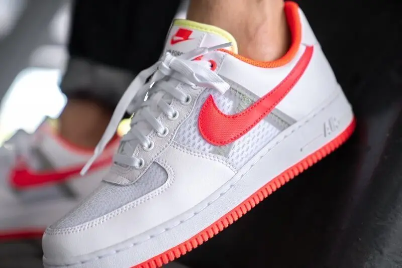 Alternative view of Giày Nike Air Force 1 Low 'Transparent White Crimson' CI0060-102