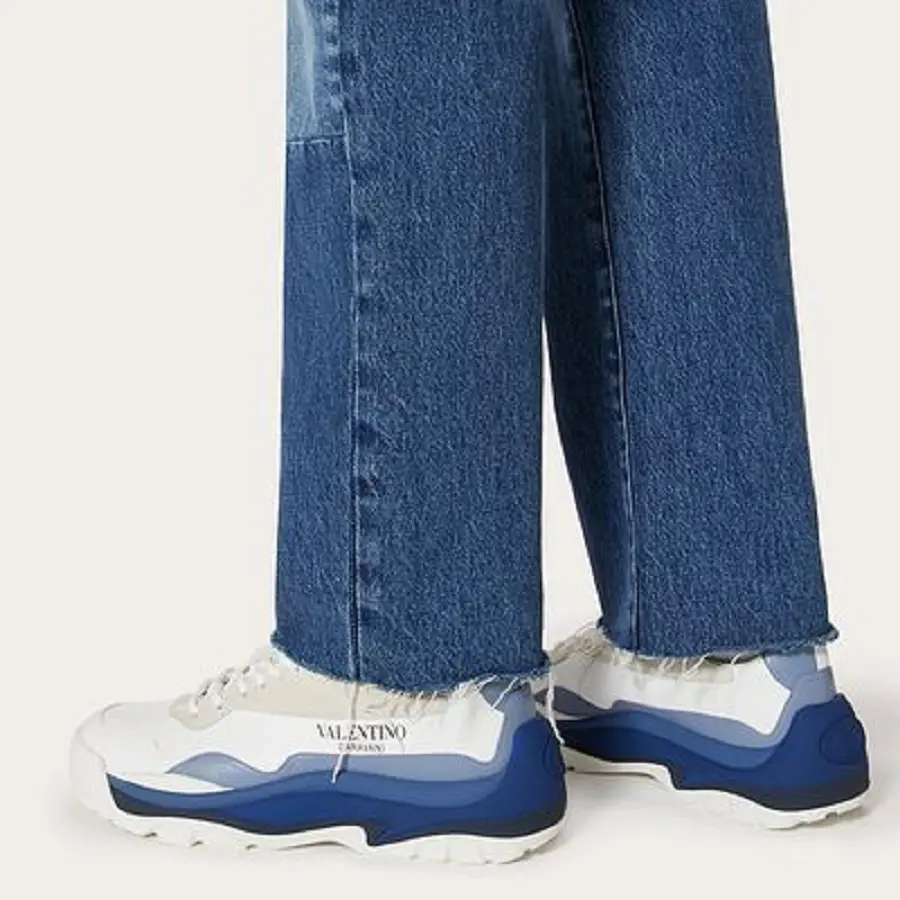Alternative view of Giày Valentino Gumboy Calfskin Sneakers Blue WY2S0B17MQBN74
