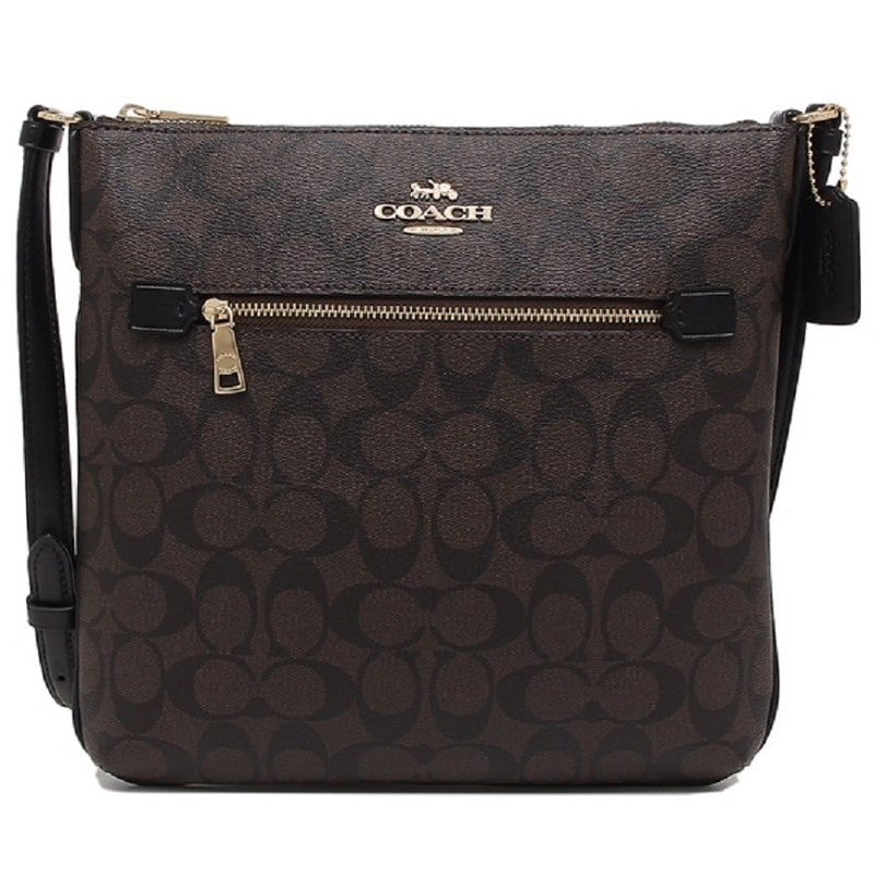 Túi Coach Rowan File Bag 'Brown Black' C1554 IMAA8