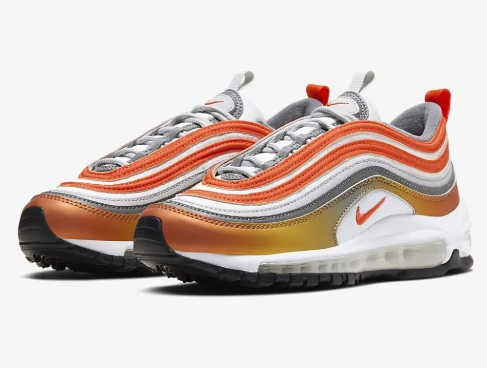 Alternative view of Giày Nike Air Max 97 SE GS 'Metallic Bronze' CT9637-900