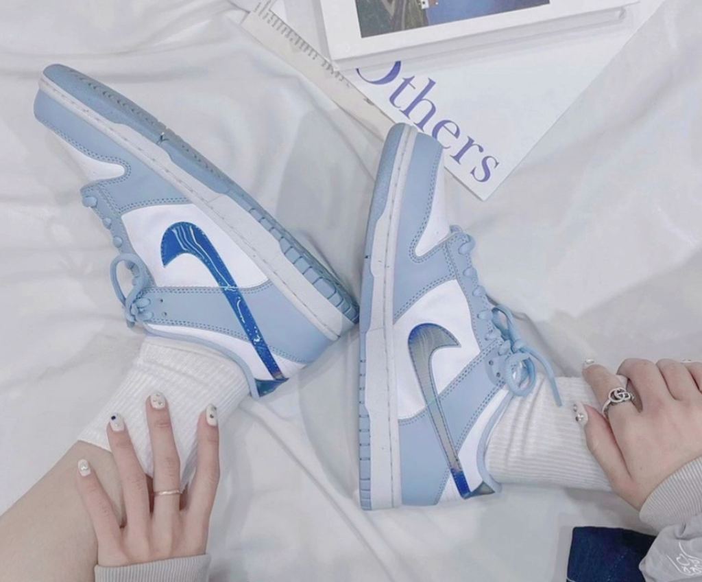 Giày Nike Dunk Low Next Nature GS 'Blue Whisper FJ4668-400 - Ảnh 7