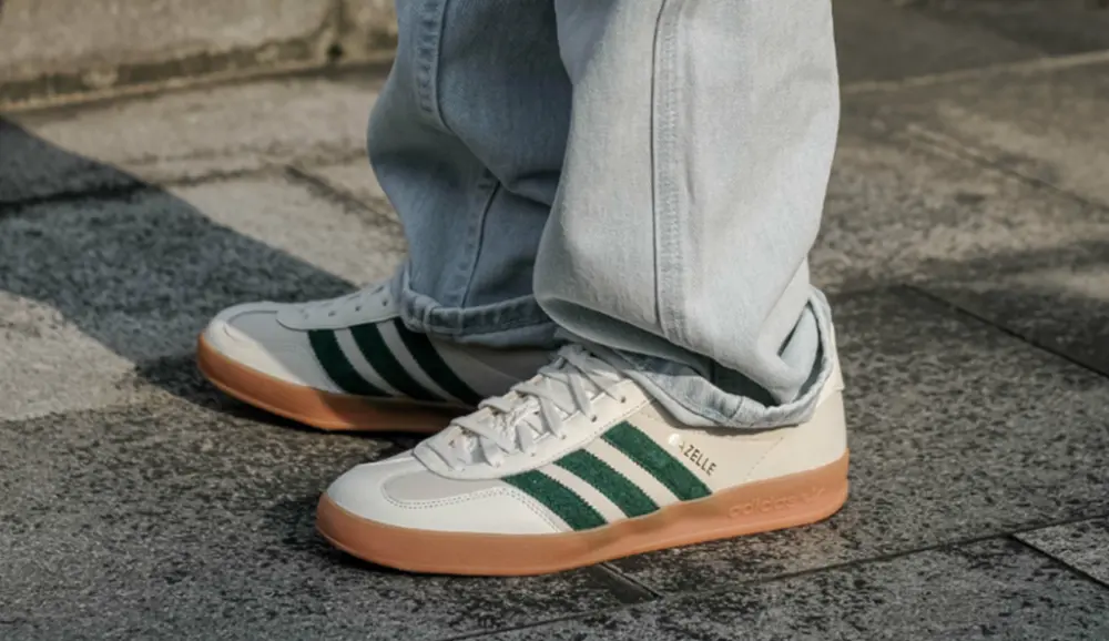 Giày Adidas Gazelle Indoor 'Off White Dark Green White' ID2567 - Ảnh 6