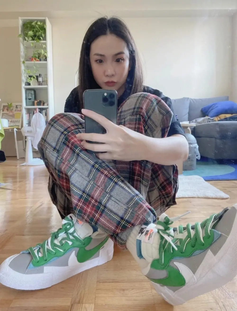 Giày Nike Sacai x Blazer Low 'Classic Green' DD1877-001 - Ảnh 7