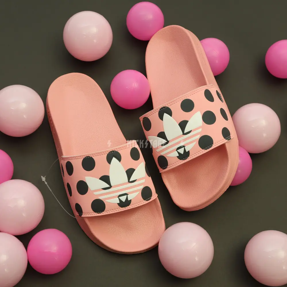 Dép Adidas Wmns Adilette Lite Slides 'Trefoil Logo - Polka Dot Pink' FU9149 - Ảnh 5