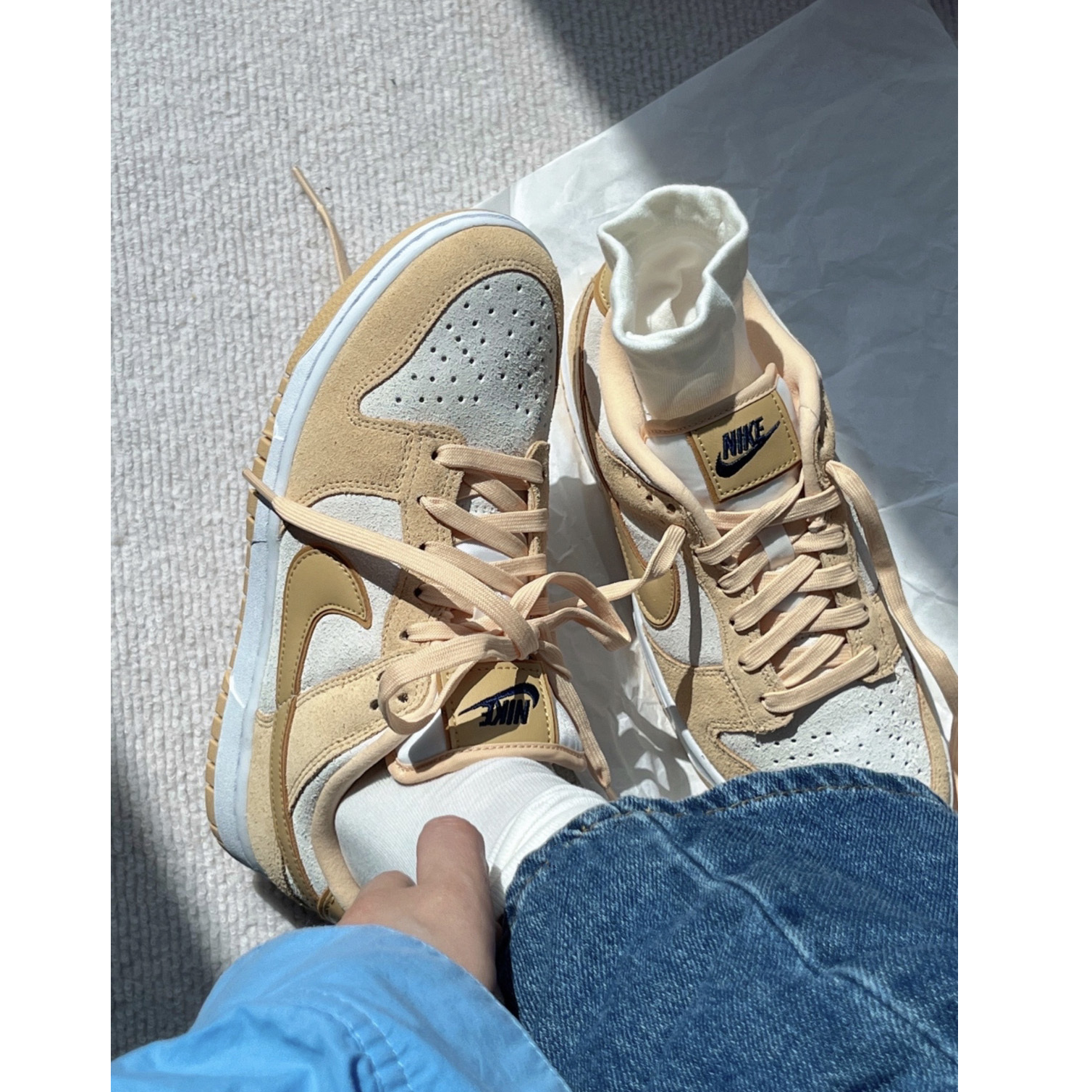 Giày Nike Dunk Low 'Celestial Gold Suede' DV7411-200 - Ảnh 5