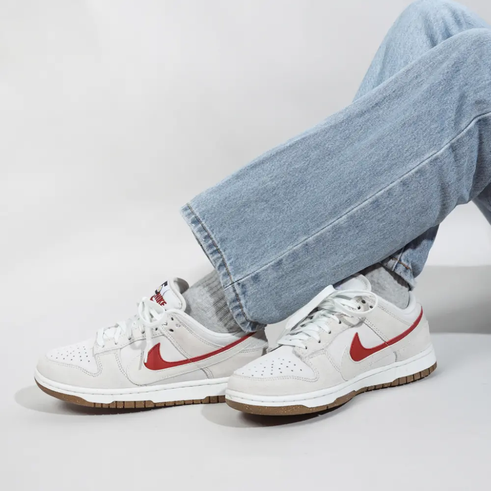 Giày Nike Dunk Low SE 85 Double Swoosh 'Sail Orange' DO9457-100 - Ảnh 4