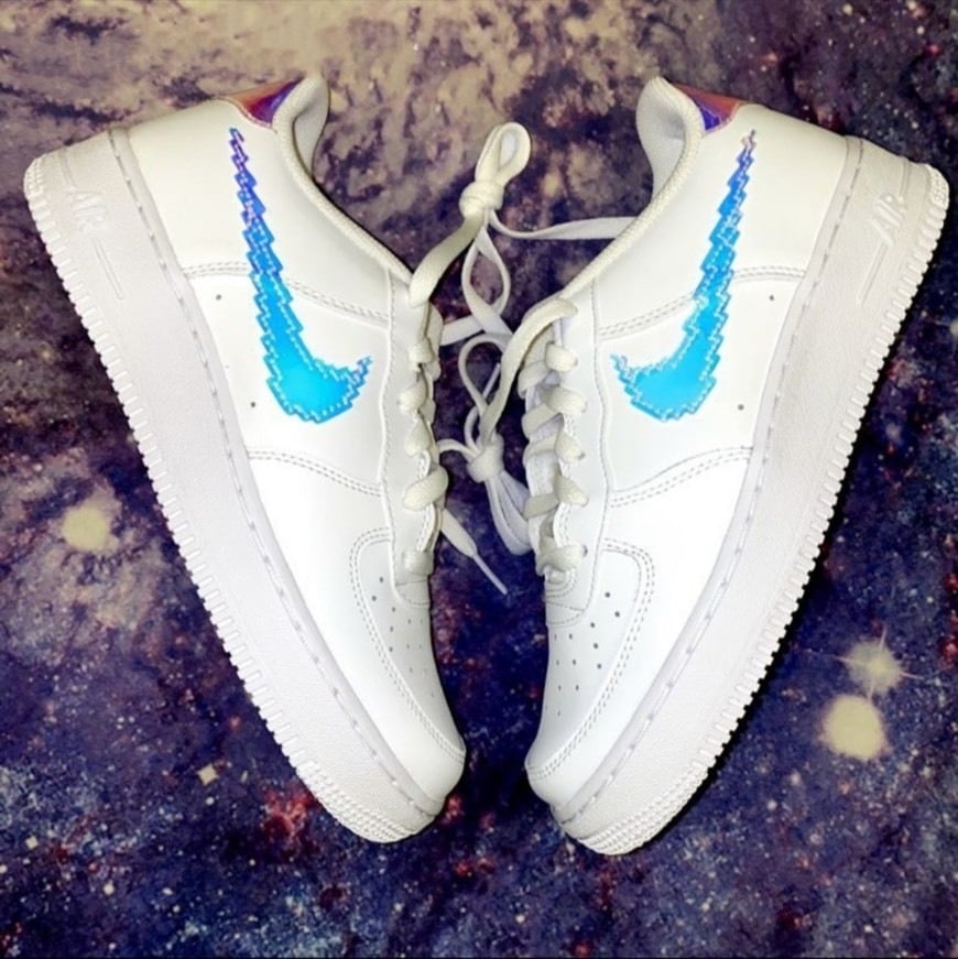 Giày Nike Air Force 1 Low 'Iridescent Pixel White' CV1699-100 - Ảnh 4