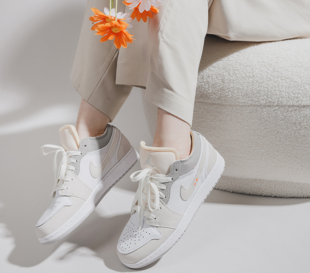 Giày Nike Air Jordan 1 Low SE GS Craft ‘Inside Out’ DQ3727-100 - Ảnh 5