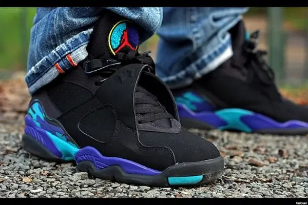 Alternative view of Giày Nike Air Jordan 8 Retro 'Aqua' 2007 305381-041